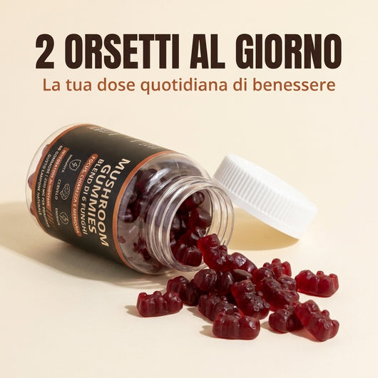 Helica™- Super Funghi - Orsetti ai 6 Funghi Funzionali